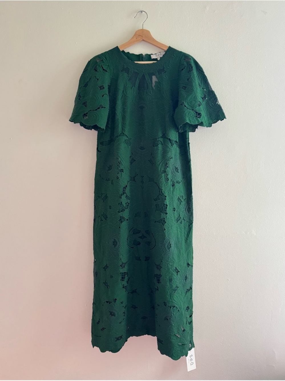 NWT Sea New York Ceci embroidery maxi dress green medium - Picture 5 of 11